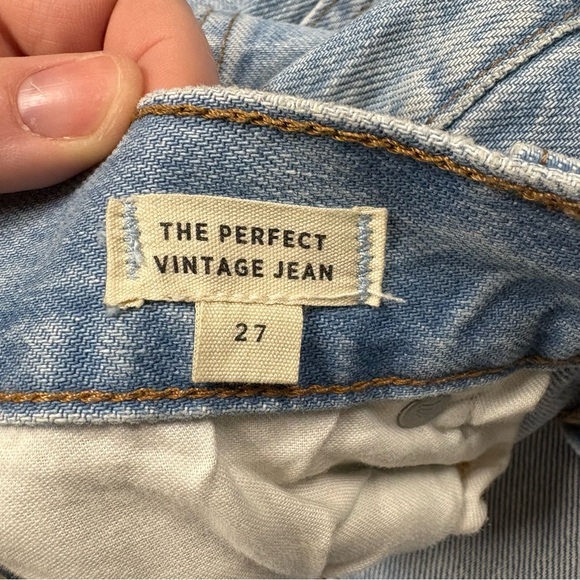 NWOT Madewell Light Wash Distressed The Perfect Vintage Jean Womens 27 - Picture 8 of 9